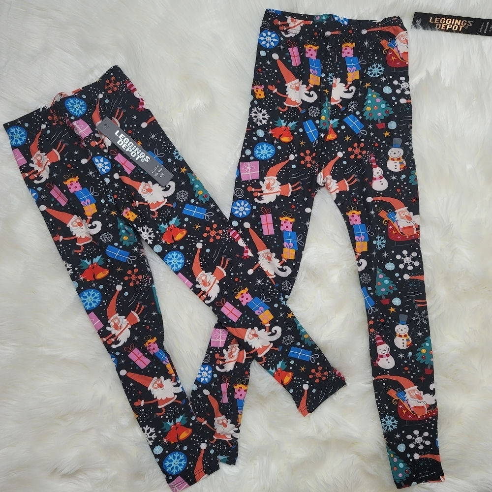 KIDS Legging Depot Santa Leggings